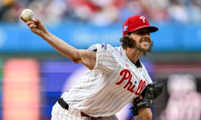 Filis vencen por la mínima a Padres detrás de Harper y un sólido Nola