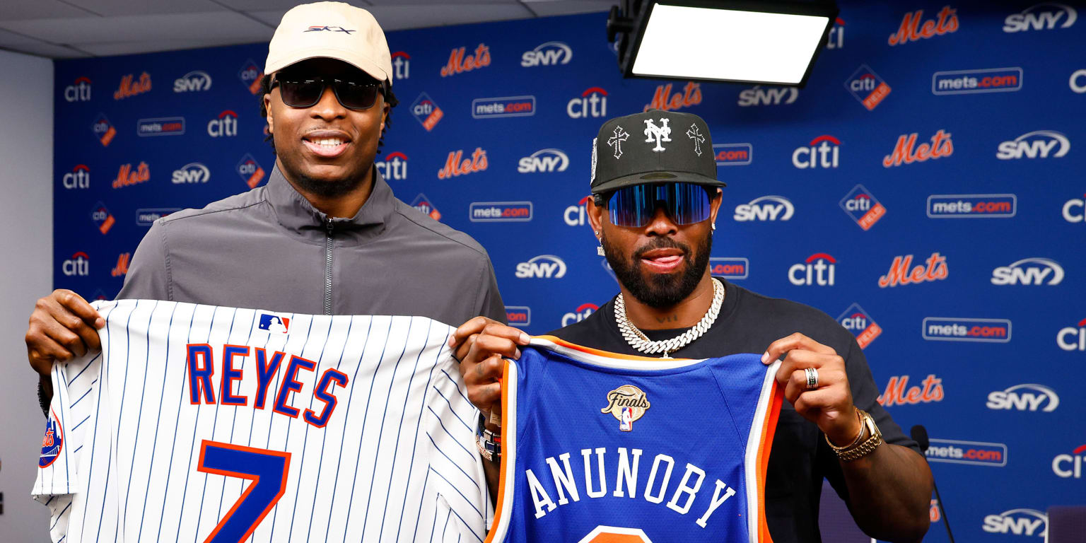 Figura de los Knicks, OG Anunoby, le realizó el pitcheo de honor a su ídolo José Reyes