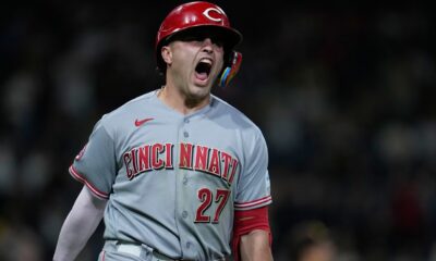 Stewart define duelo de Rojos ante Padres con bambinazo en el 11mo