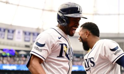 Detrás de HR de Caminero y Aranda, Rays celebraron regreso casa con victoria vs. Cachorros