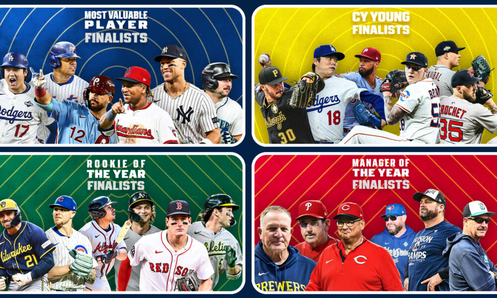 MLB anuncia finalistas de premios invidivuales MLB anuncia finalistas de premios invidivuales