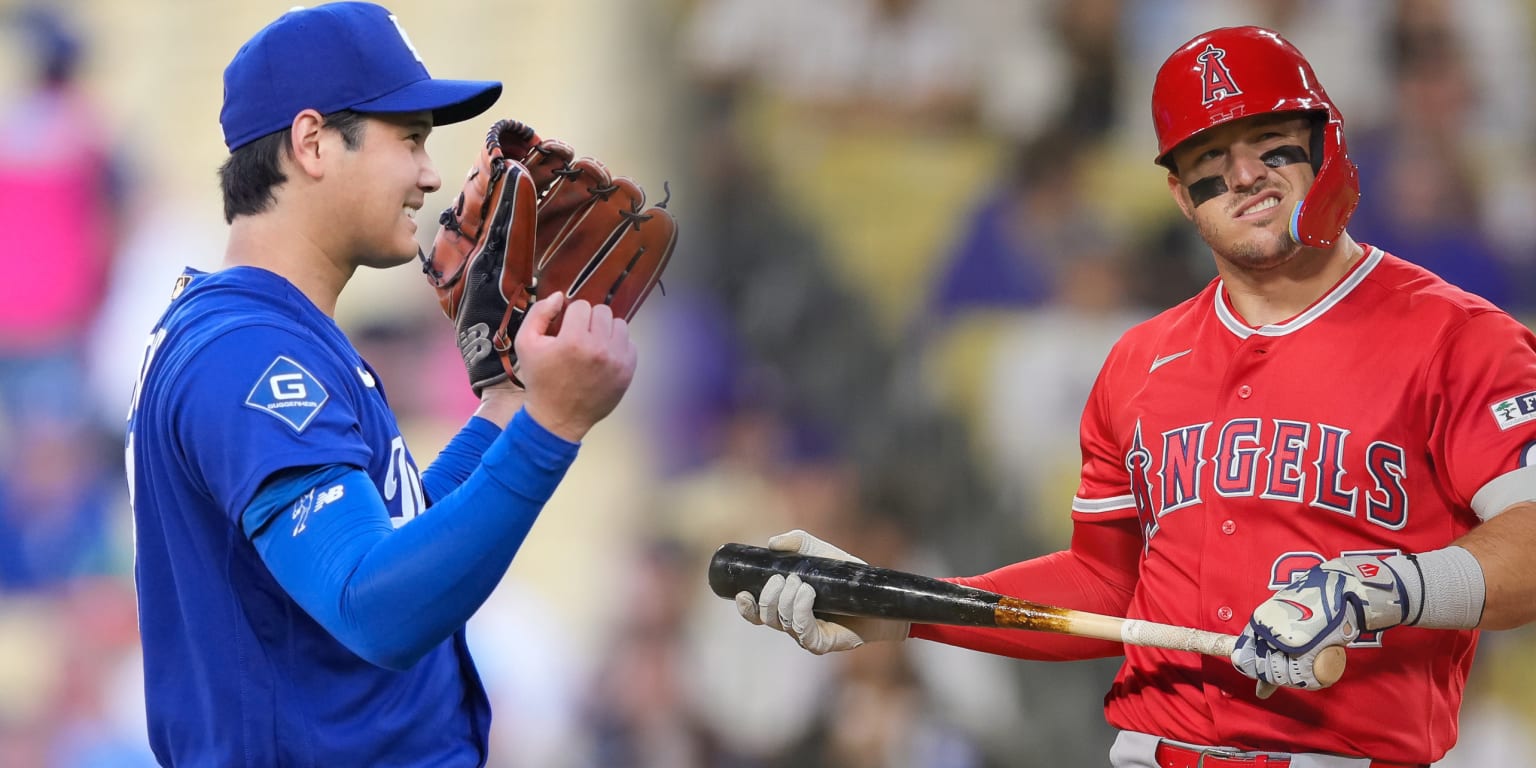 ¿Sin resentimientos? Ohtani le sonríe a Trout… antes de poncharlo dos veces