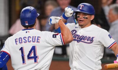 Foscue ayuda a Rangers a vencer a Angelinos con seis carreras sin respuesta