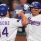 Foscue ayuda a Rangers a vencer a Angelinos con seis carreras sin respuesta