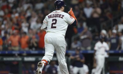 Jonrón de Vázquez respalda debut de Pecko y Astros salen del bache