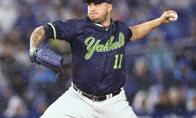 José Quijada debuta con salvado para las Golondrinas en Japón