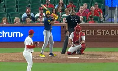 Chourio sorprende a todos con un batazo de 360 pies… ¡A LA ZURDA!