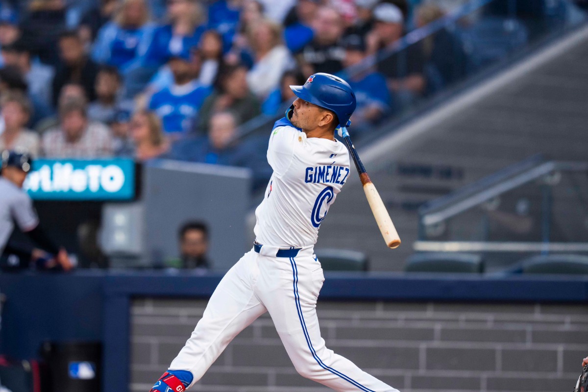 Andrés Giménez la bota ante una de las rectas más poderosas de MLB [+VIDEO]