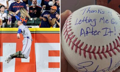 Nimmo obsequia pelotas a fanáticos de Astros por no intervenir en el robo de HR