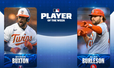 Byron Buxton y Alec Burleson reciben los honores de Jugadores de la Semana