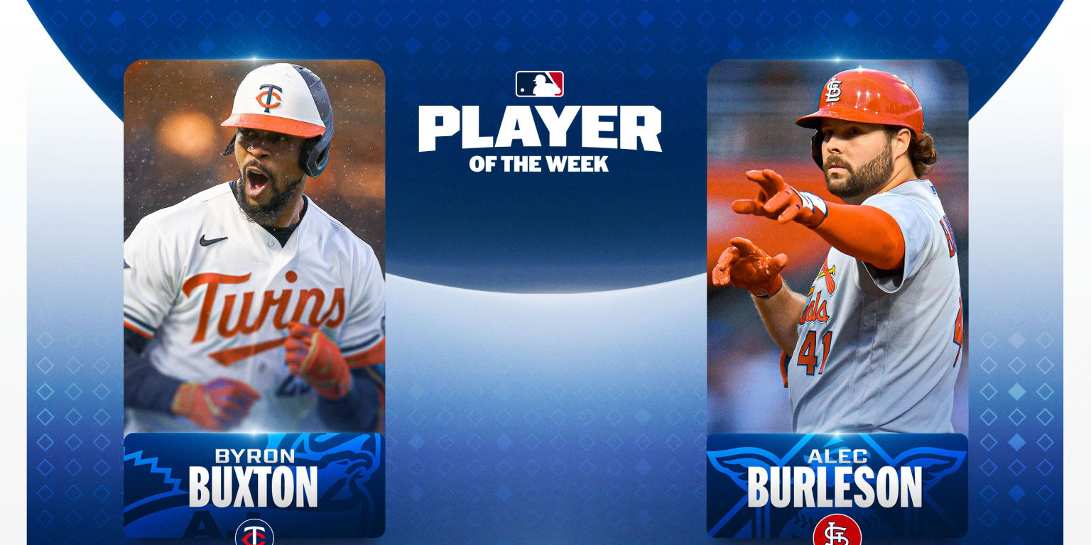 Byron Buxton y Alec Burleson reciben los honores de Jugadores de la Semana