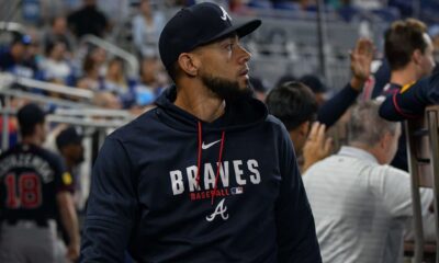 Robert Suárez estremece Atlanta con su velocidad